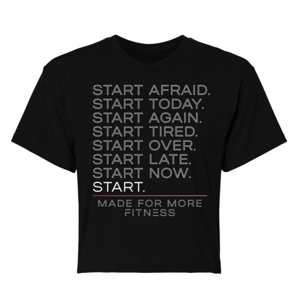 JUST START - WOMEN'S CROP T-SHIRT Thumbnail